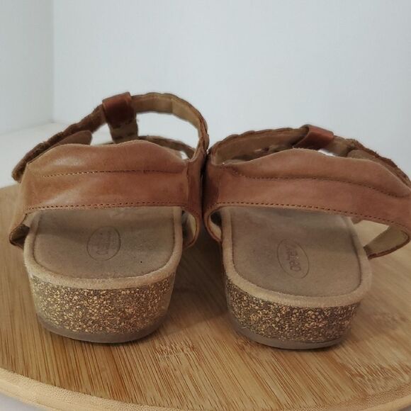Aetrex Reese Adjustable Gladiator Sandal Cognac Brown Women's Size 8.5 - Picture 5 of 11